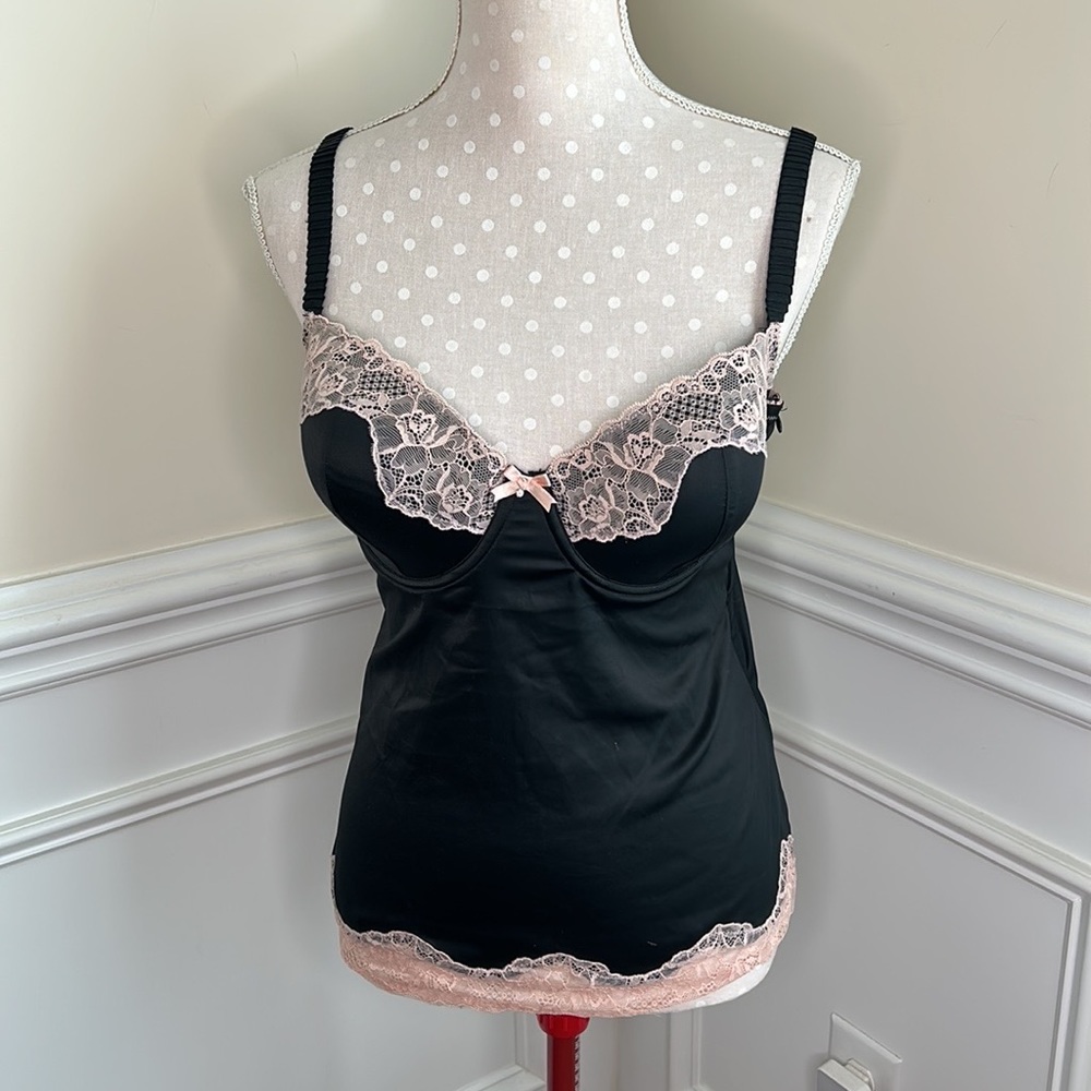 Affinitas Lingerie Bra/Slip Top Sz 38/D